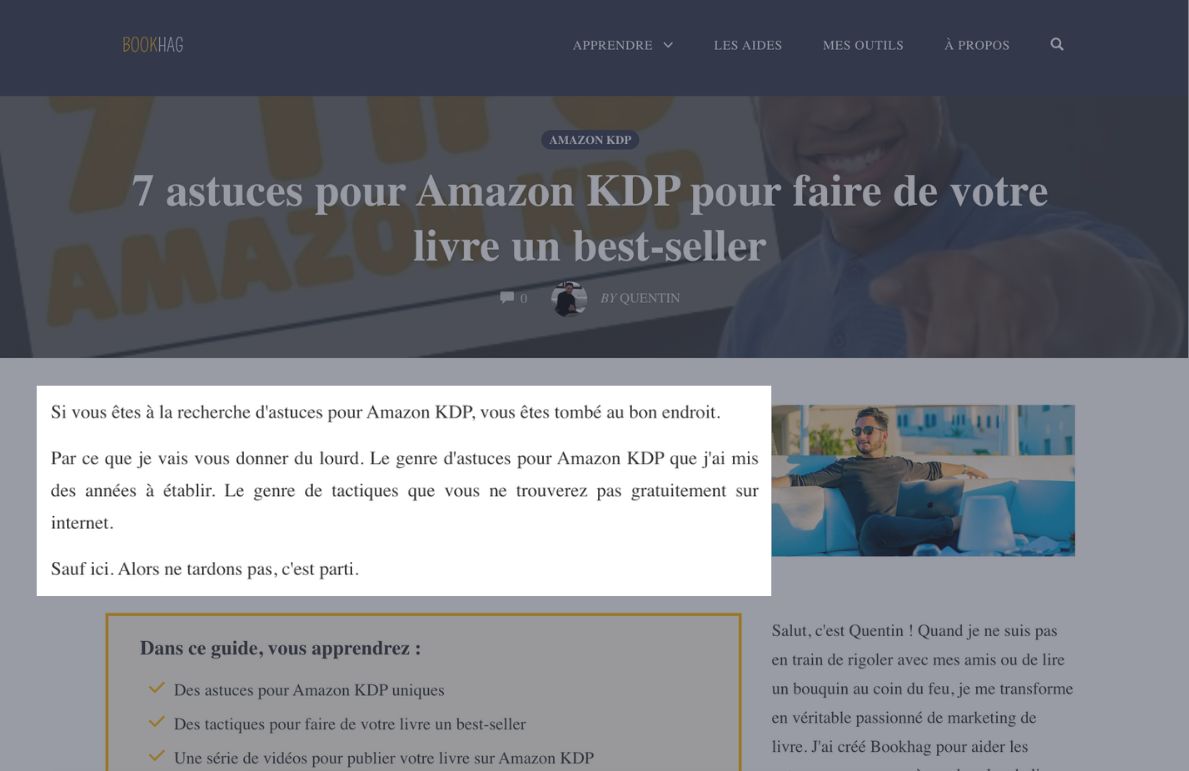 comment faire un article de blog